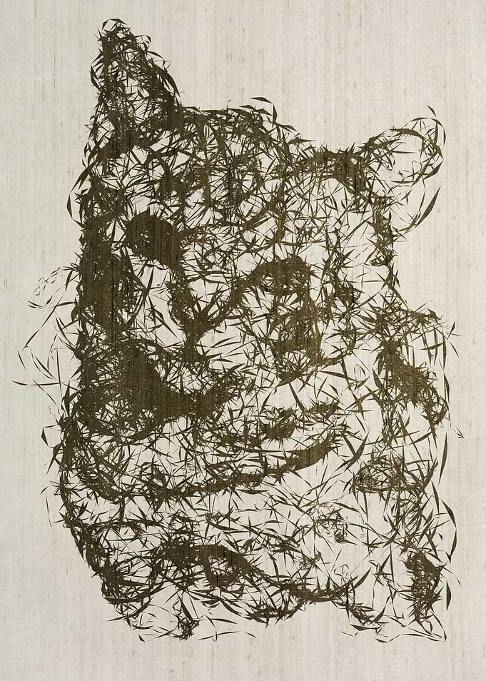 CAT CANVAS STENCIL