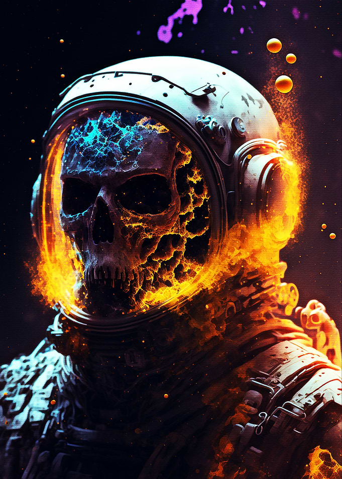 Closeup of an astronaut