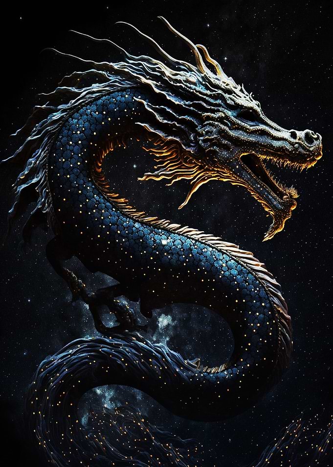 Black dragon art