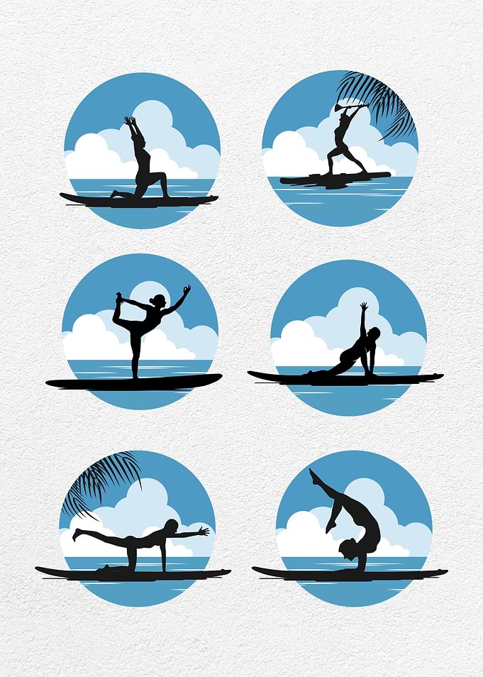 yoga style icon art