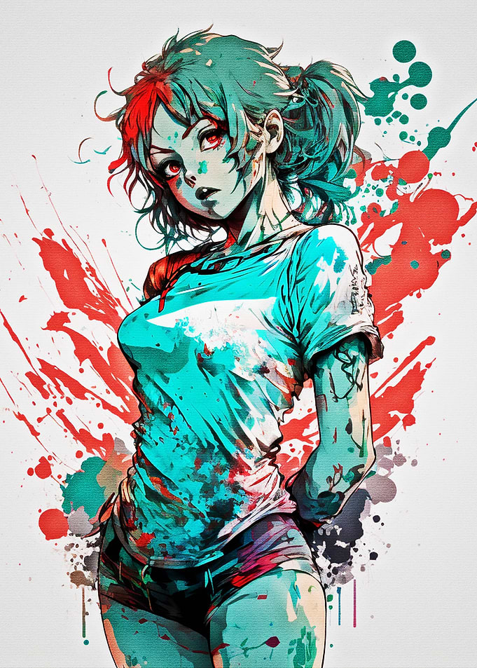 Character art painting