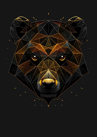 Geometric animal Bear