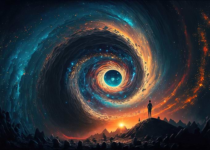 Psychonaut on mountain
