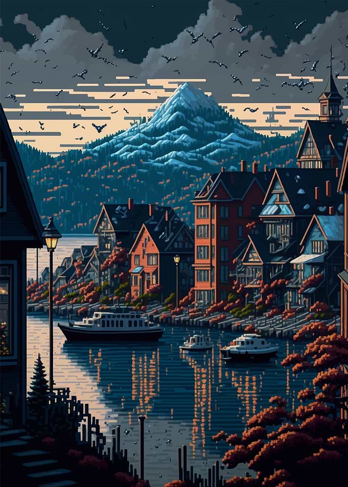 Bergen Pixel art