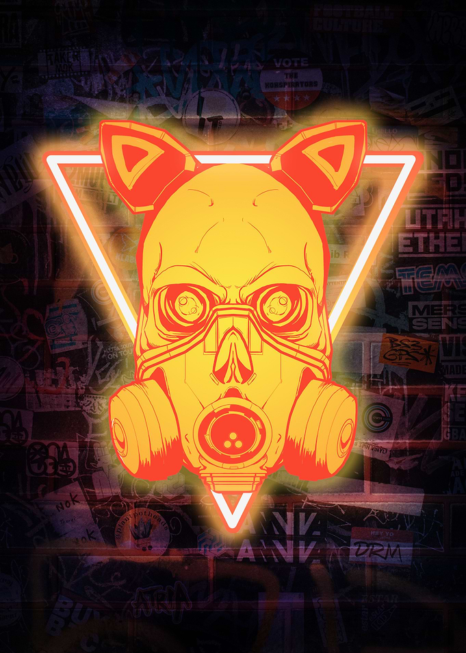 Cyberpunk Skull