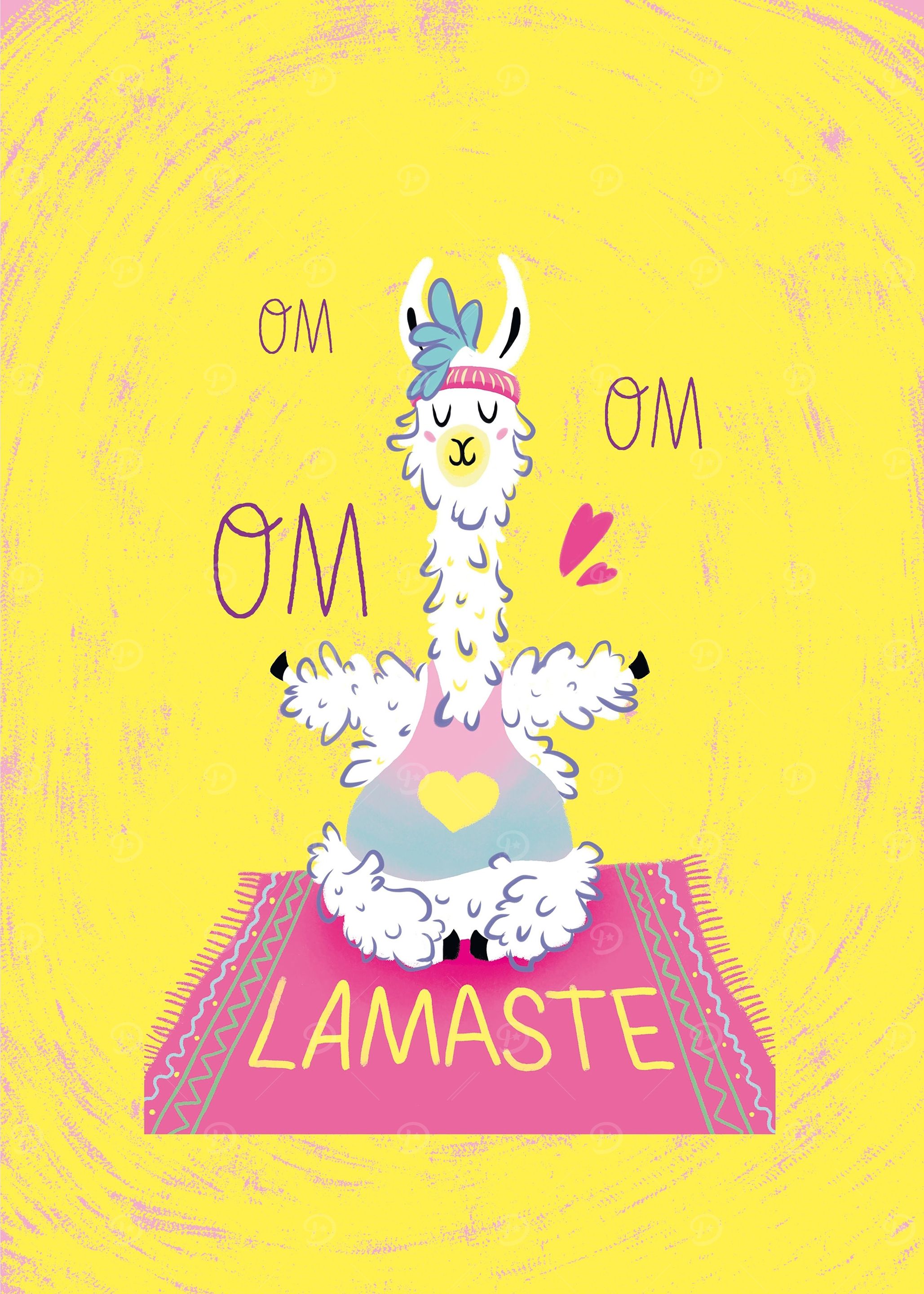 Lama doing Yoga