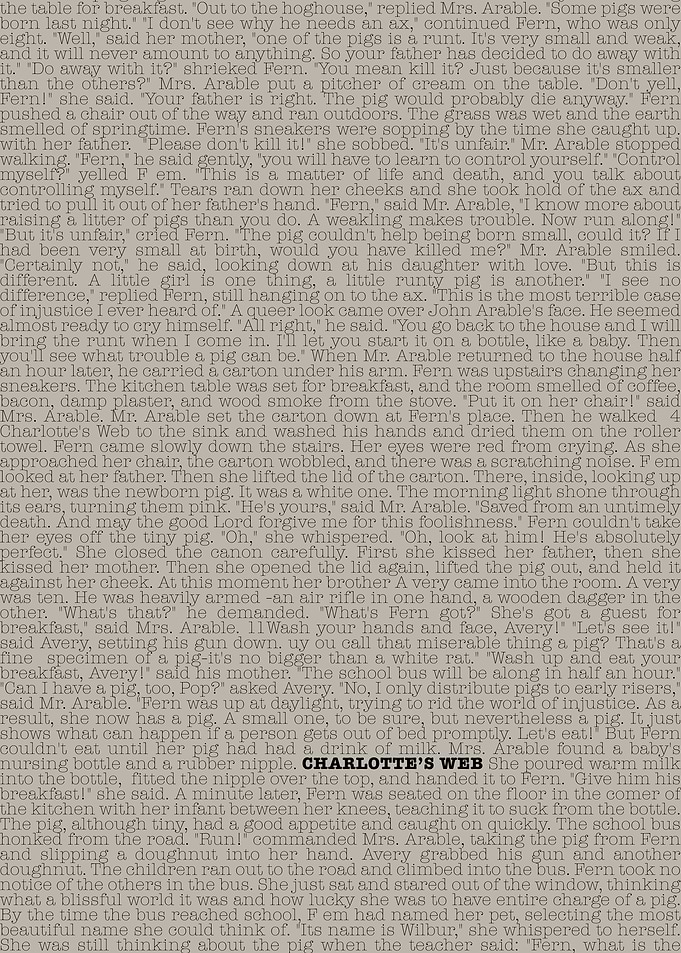 Charlottes Web Book Text