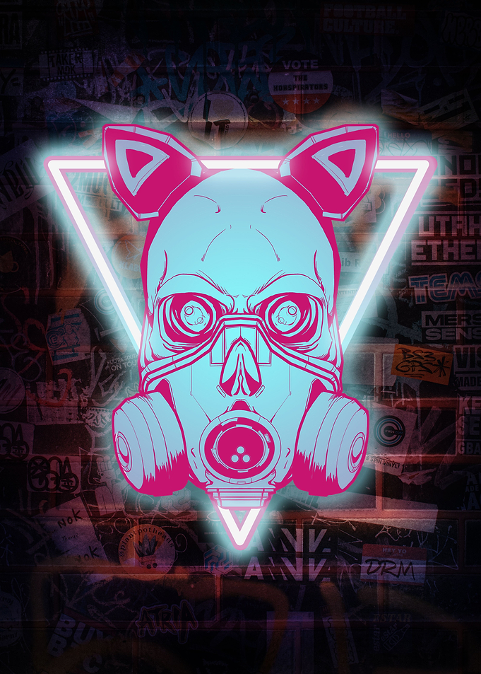 Cyberpunk Skull