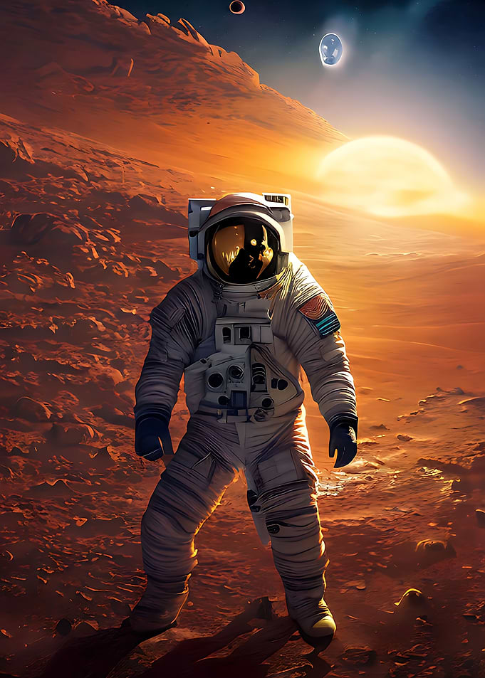 Astronaut On Mars