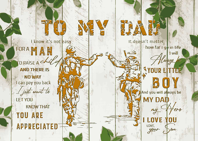 To My Dad Gift from Son