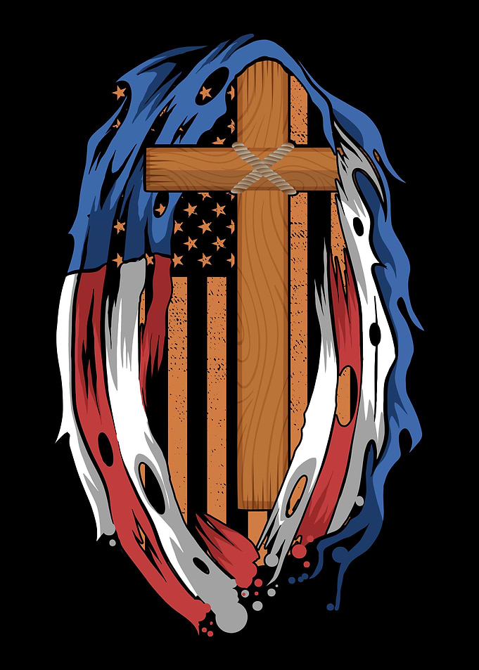 American Flag Jesus