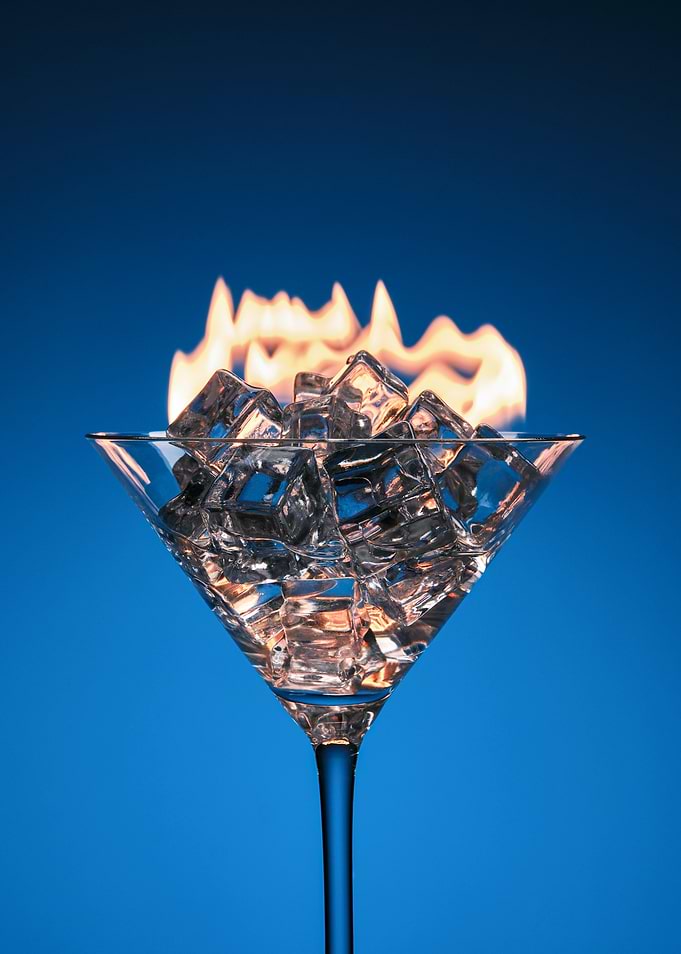 Ice on fire