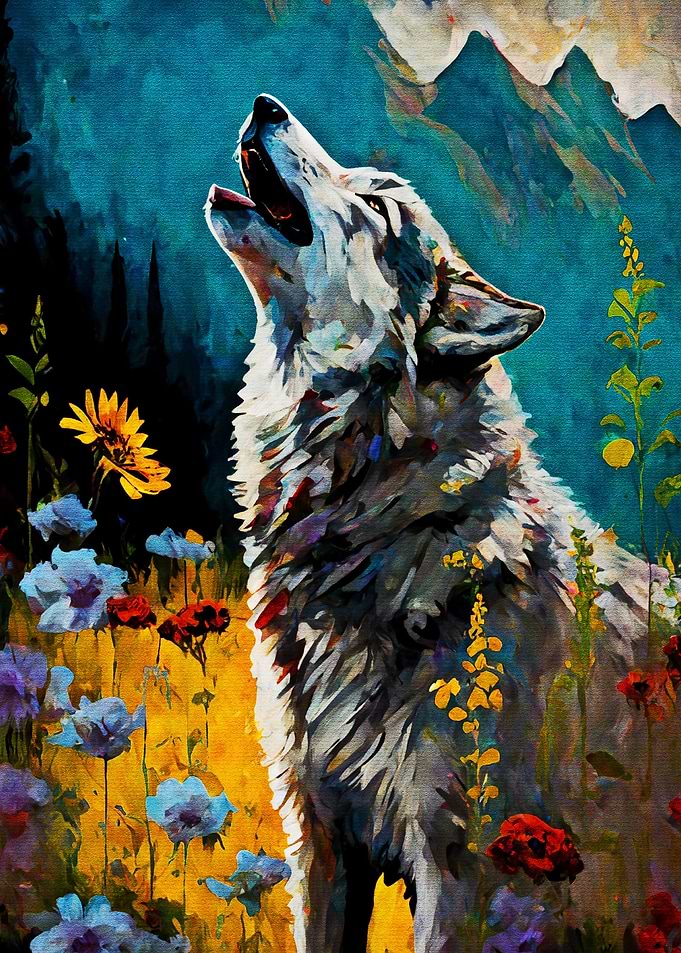 Paint Wolf