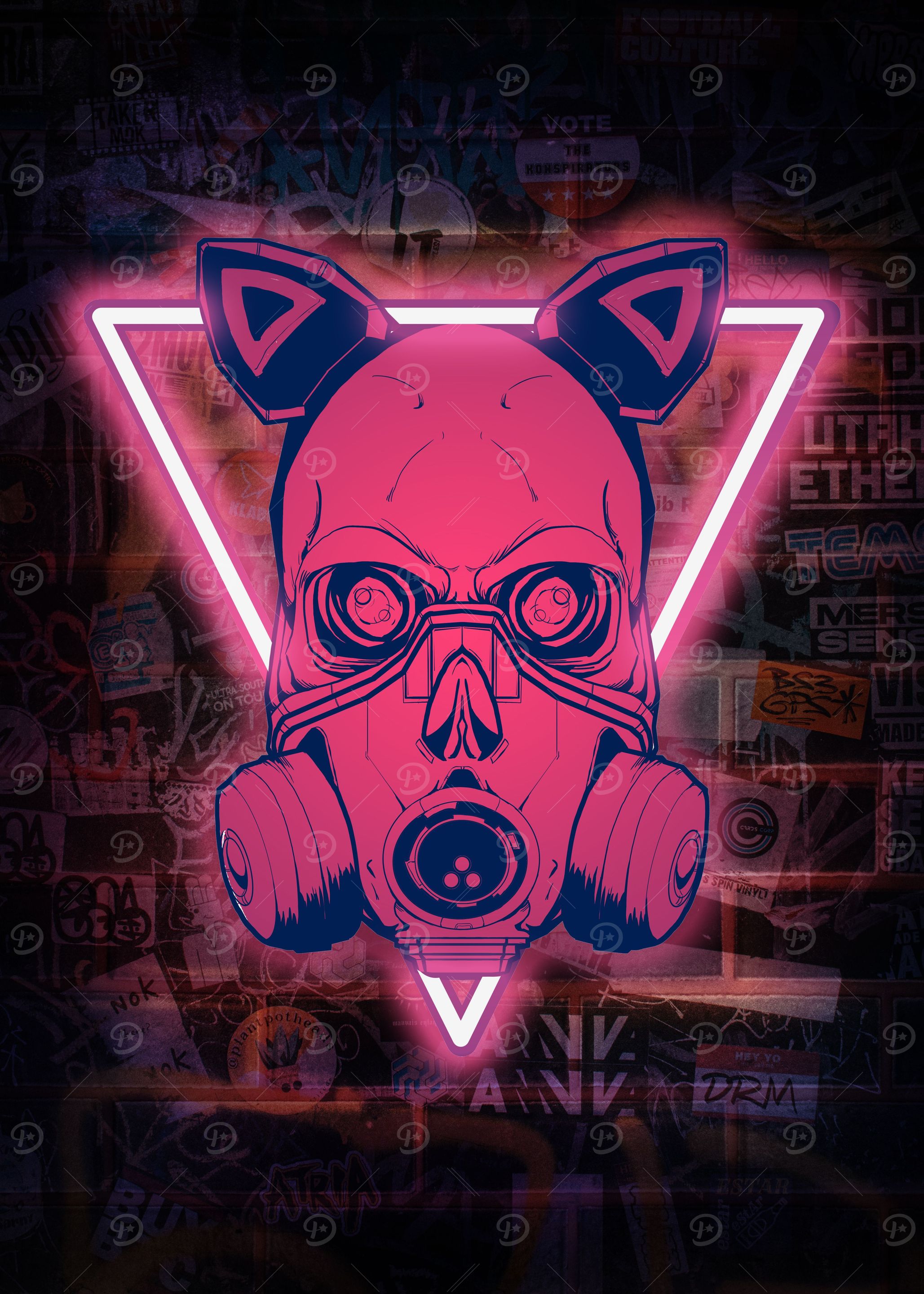 Cyberpunk Skull