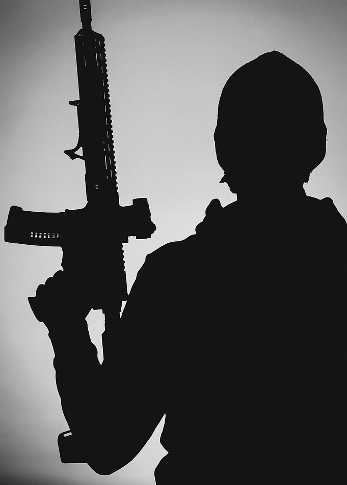 Man with gun