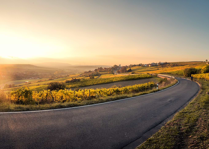 Sunset and Road