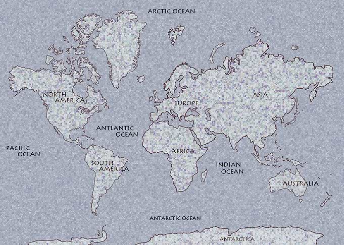 World Map Mosaic