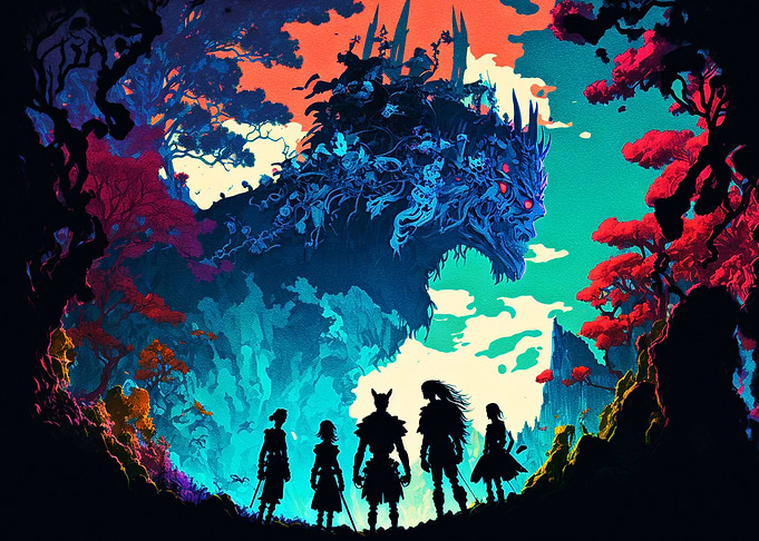 A group of fantasy heroes