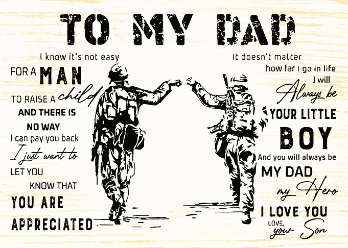 To My Dad Gift from Son