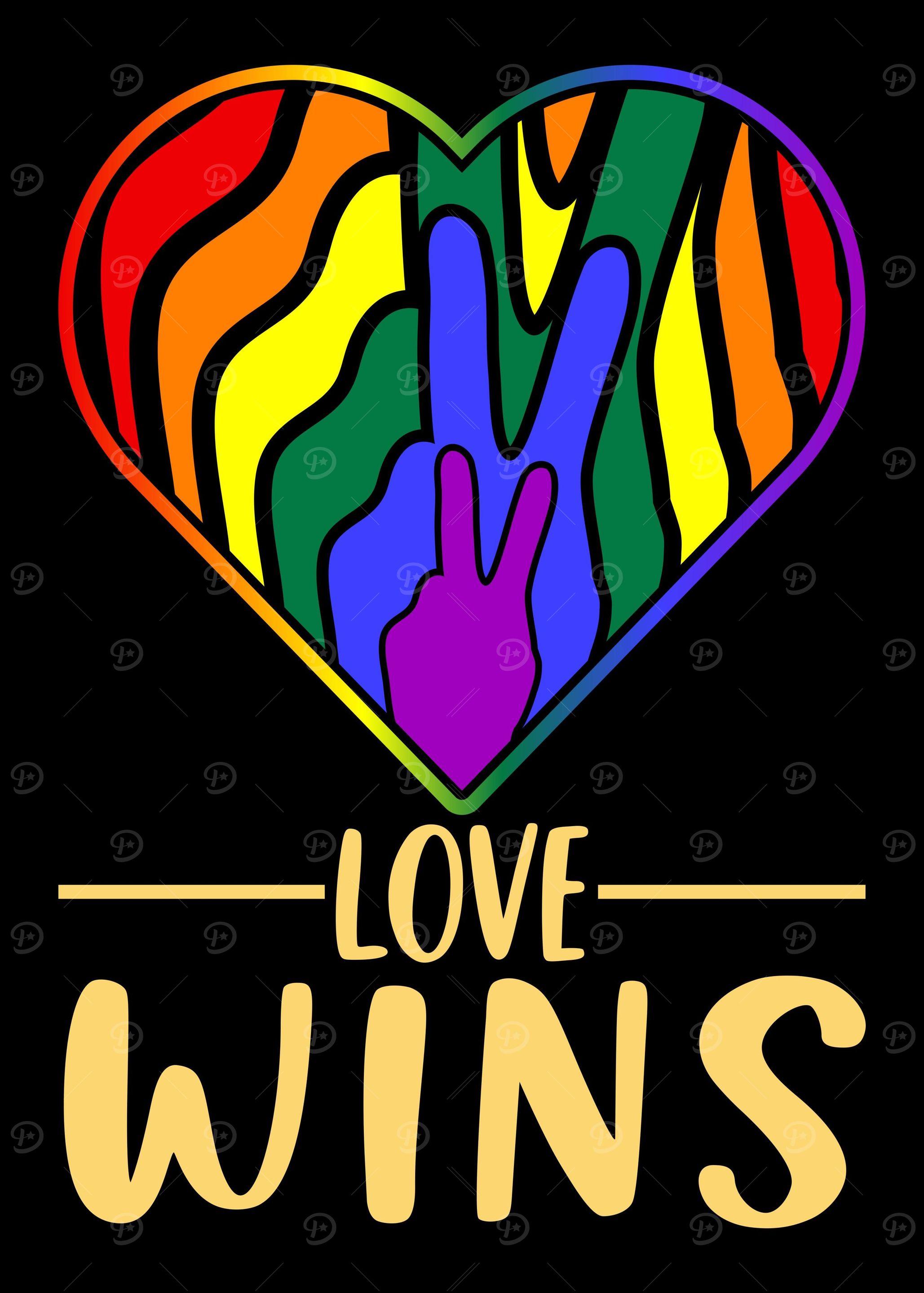Peace Heart Rainbow