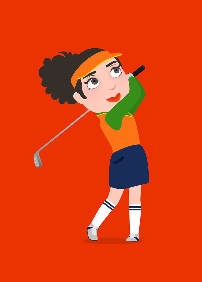 Happy golf