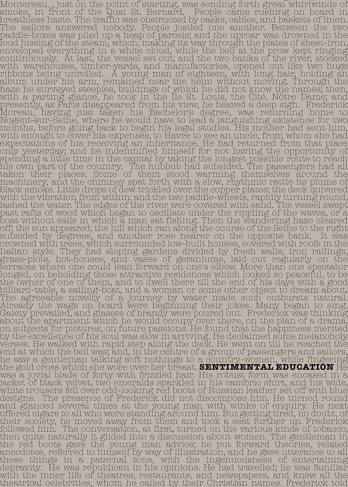 Sentimental Education Text