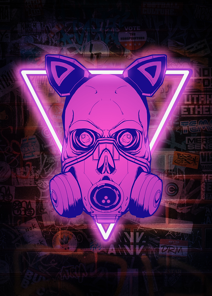 Cyberpunk Skull