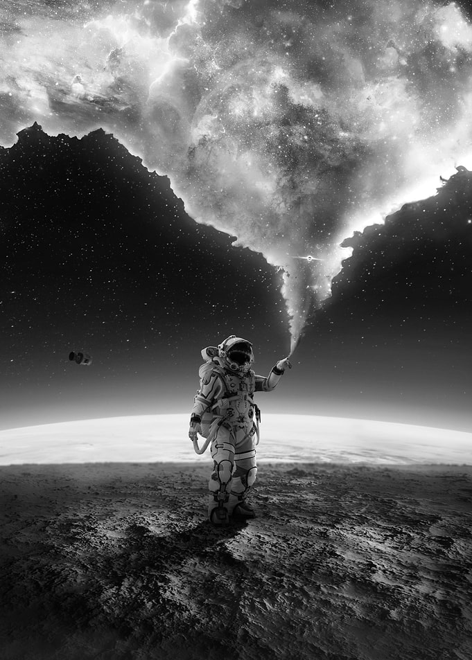 Touch of space bw