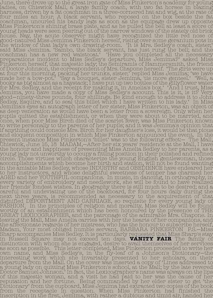 Vanity Fair Book Text