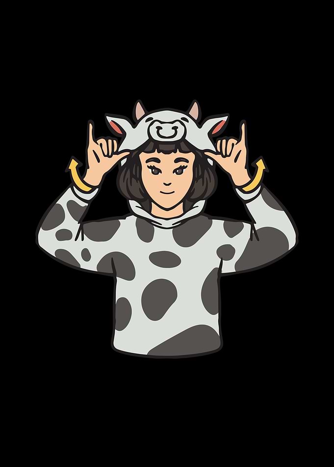 Cow Animal ASL Hand