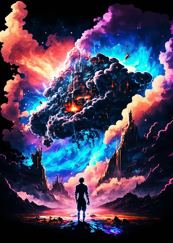 A colorful fantasy world