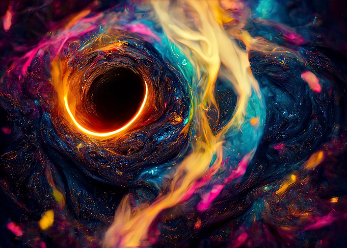 Rainbow Spiral Black Hole