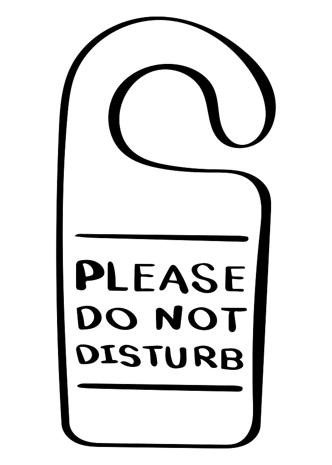 Do not disturb Line Art