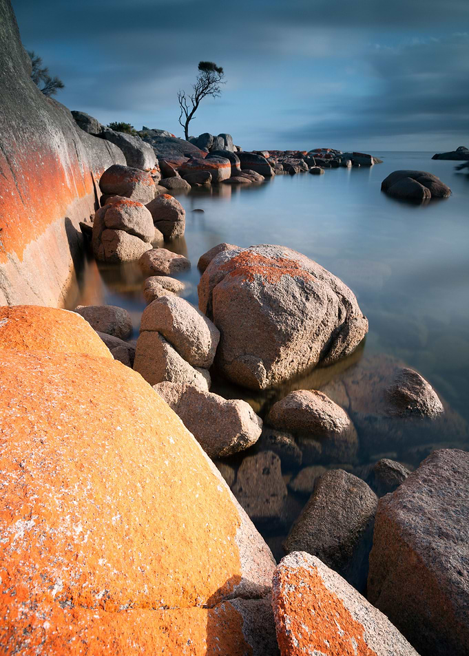Bay of Fires at sunset