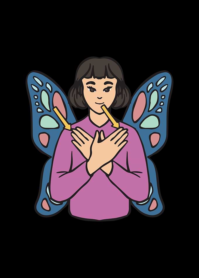 Butterfly ASL Hand Gesture