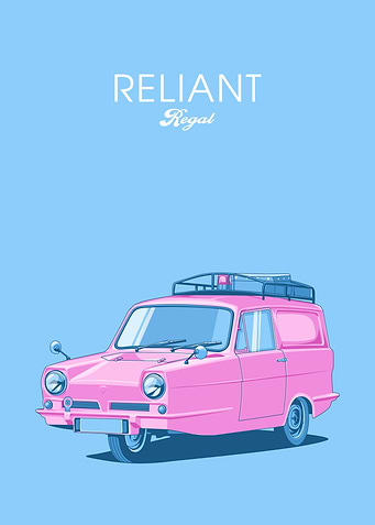 Reliant Regal pink