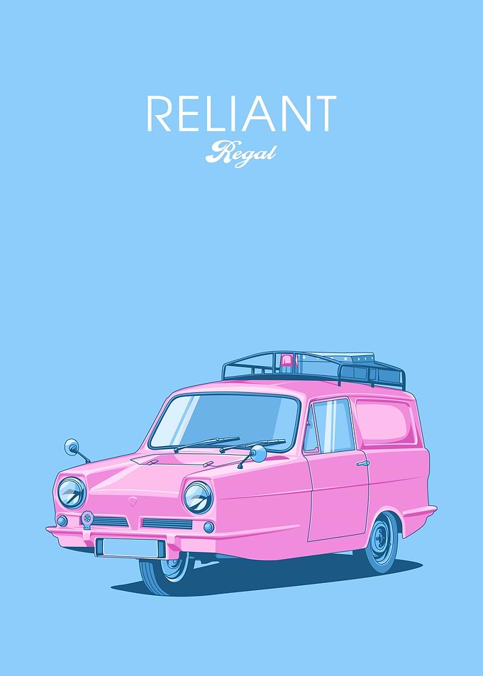 Reliant Regal pink