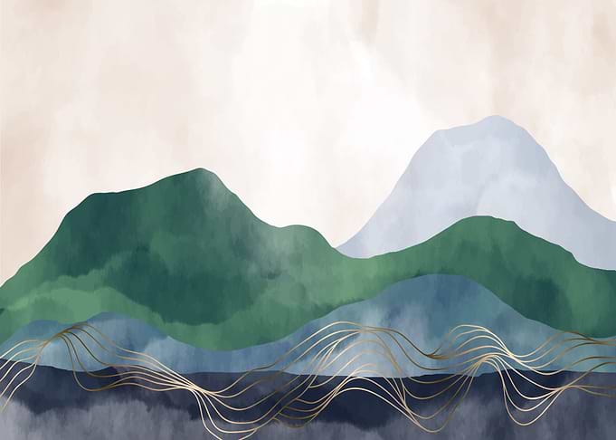 Abstract Mountain art