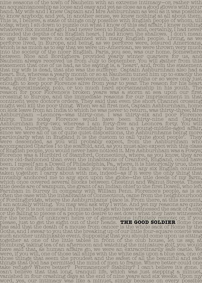 The Good Soldier Book Text