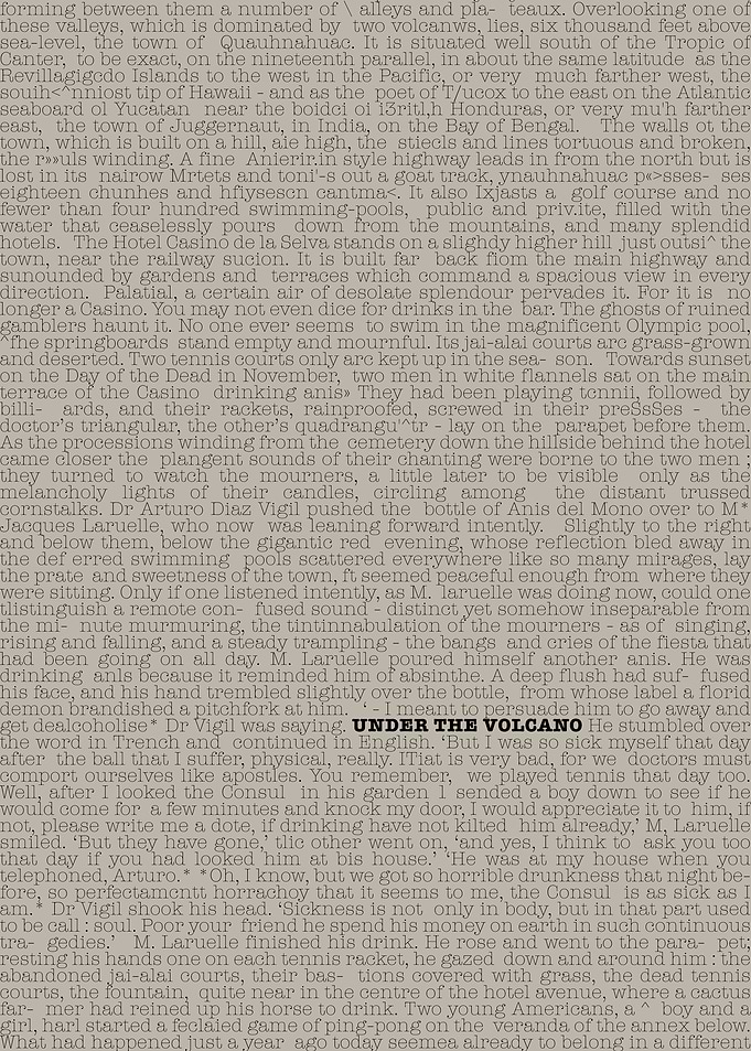 Under the Volcano Text