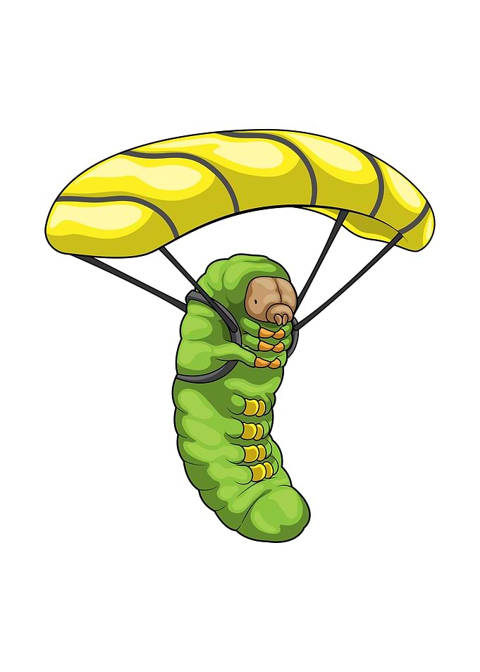 Caterpillar Parachute