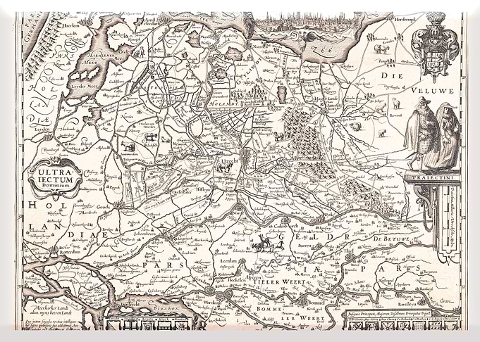 Amsterdam old vintage map