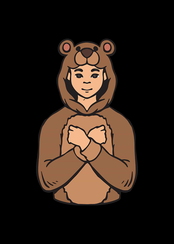 BEAR Animal ASL Hand