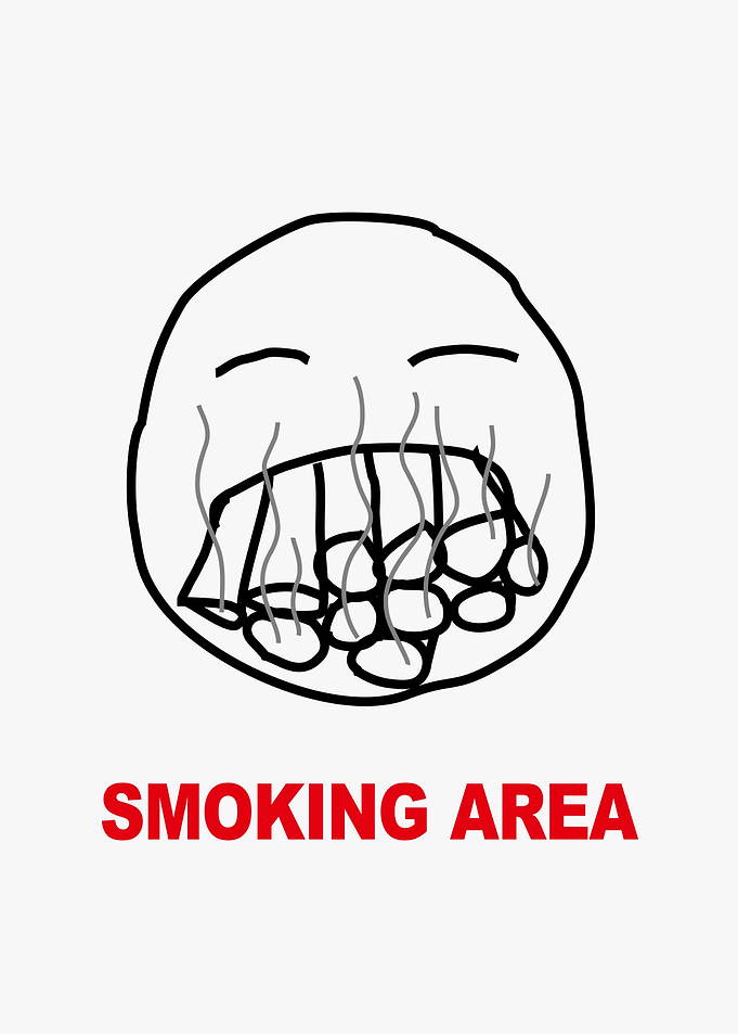 smoking area meme