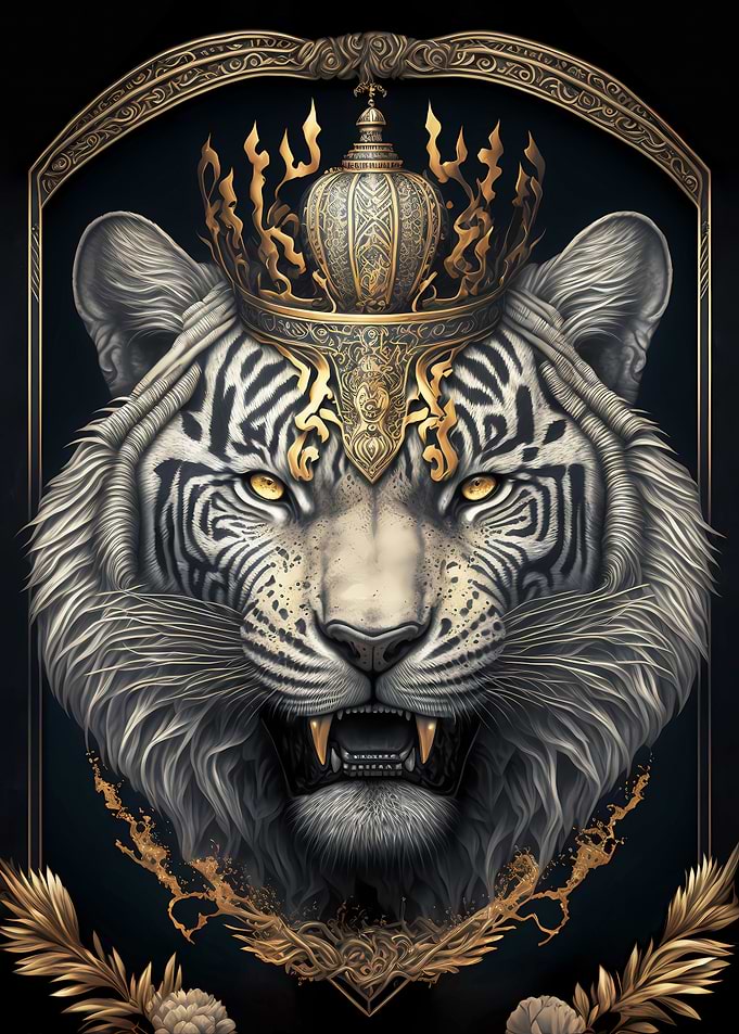 King Tiger Golden Art Deco