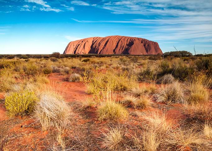 Uluru at sunset Australia