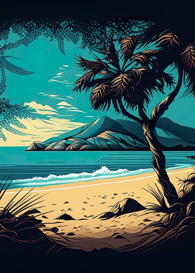 Vector Art Beach