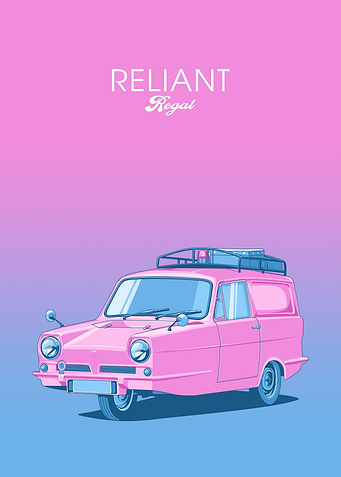 Reliant Regal pink
