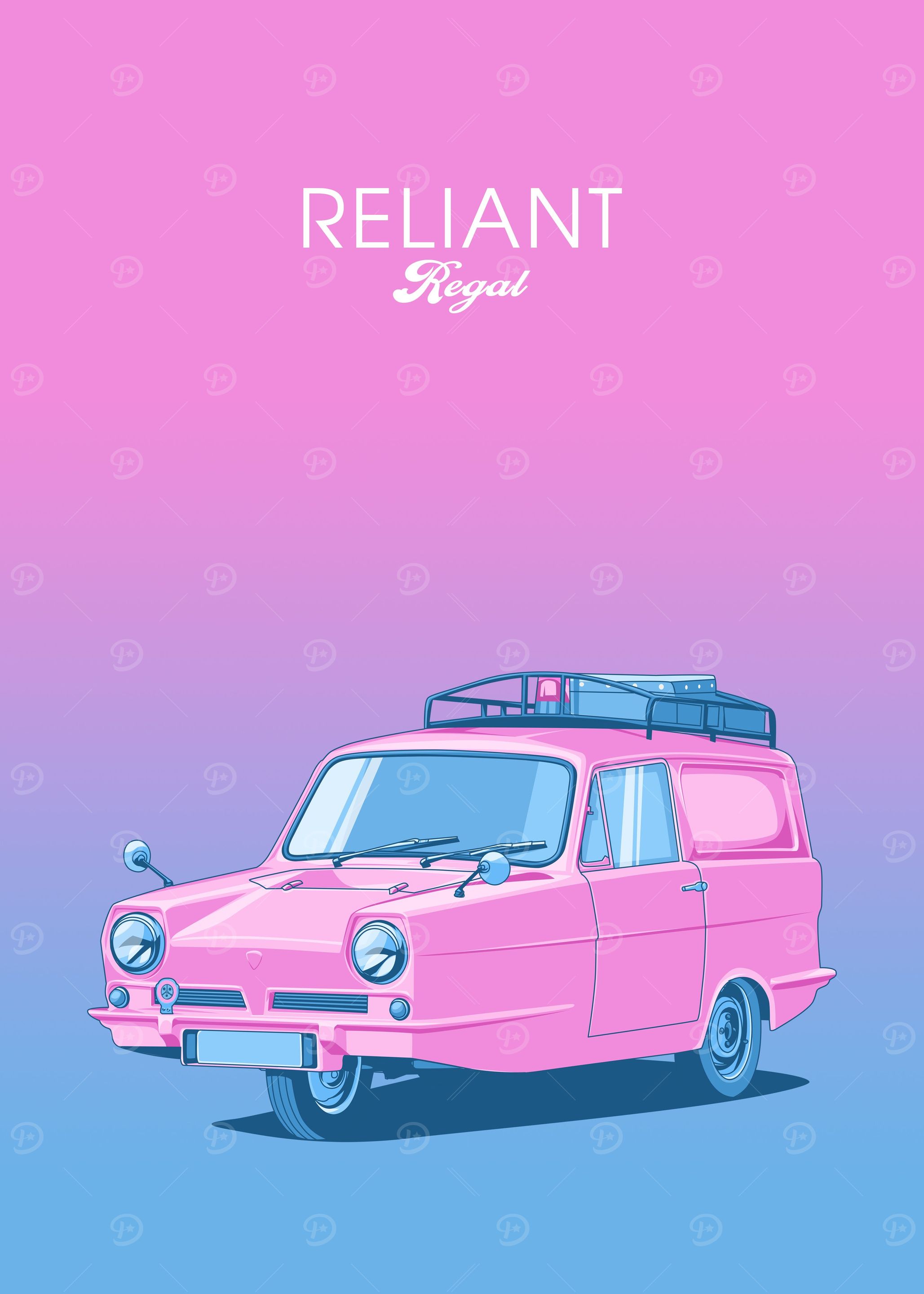 Reliant Regal pink