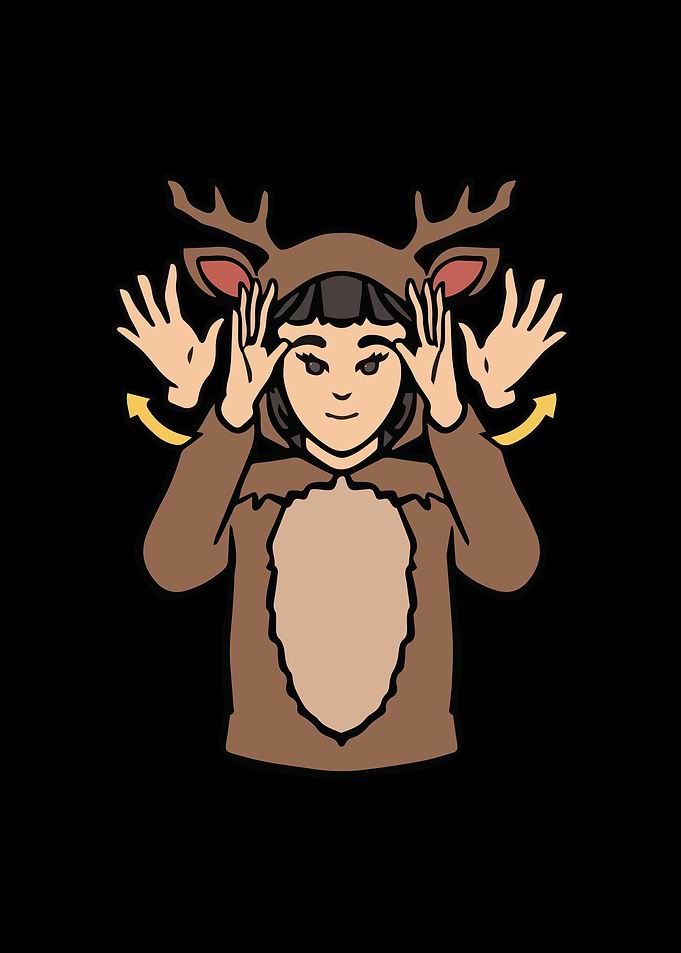 Deer Animal ASL Hand